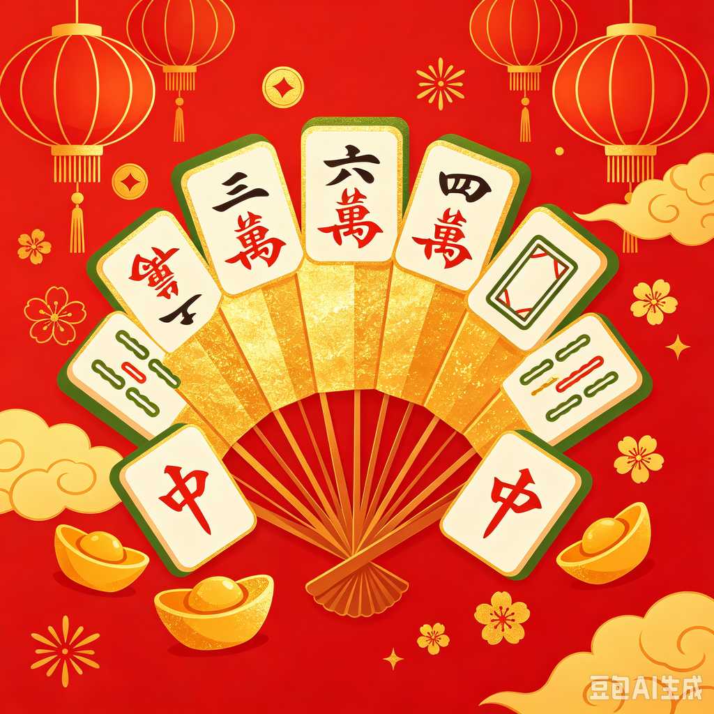 engraved texture mahjong tiles